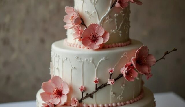 İlkbahar temalı pasta süslemeleri